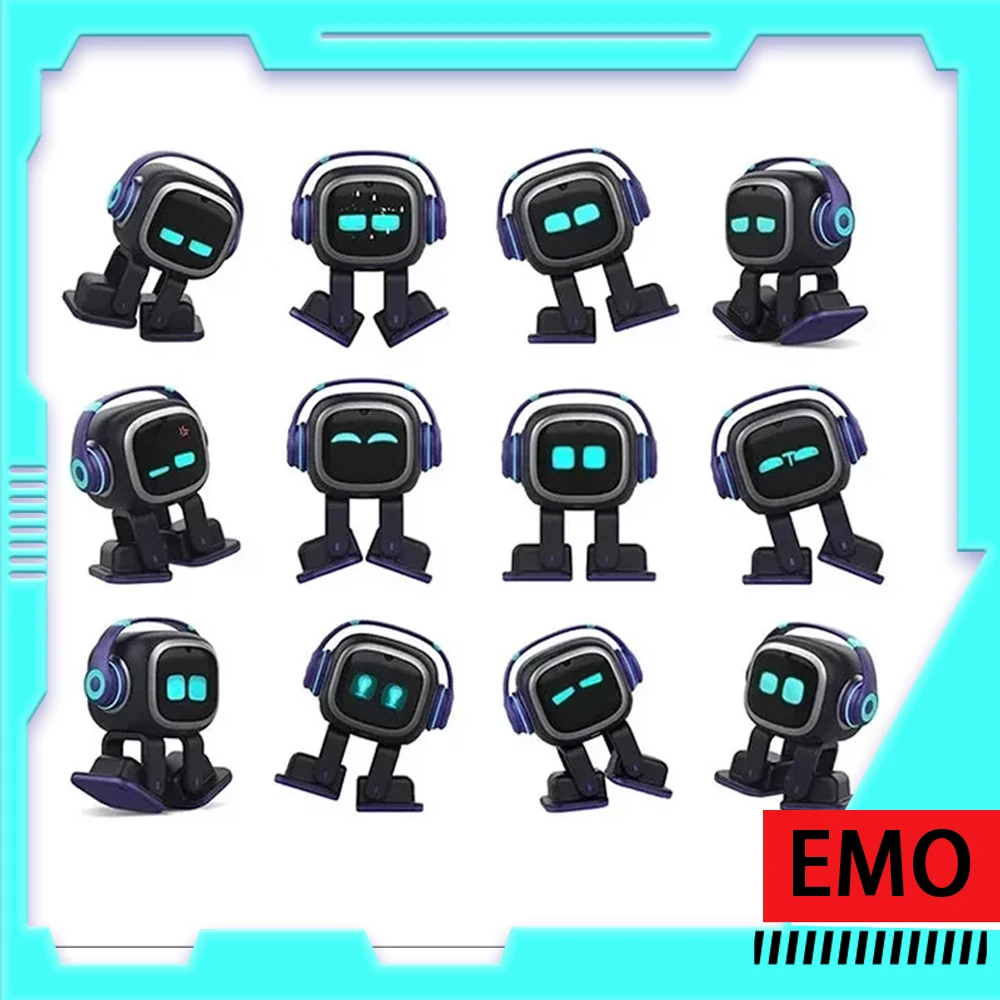 

Emo Robot Pet Emopet Intelligent Voice Interaction Accompany Ai Emotional Children Electronic Toy for Desktop Ai Face Recognitio