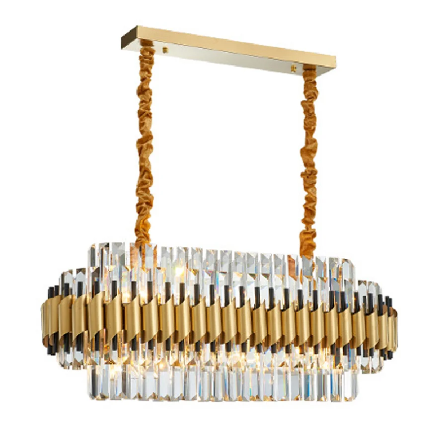 Luxury Post Modern Hanging Lamps Home Appliance LED Gold Silver Crystal Light Fixture Upscale Lustre Chandelier Home Decor
Luxury Post Modern Hanging Lamps Home Appliance LED Gold Silver Crystal Light Fixture Upscale Lustre Chandelier Home Decor
