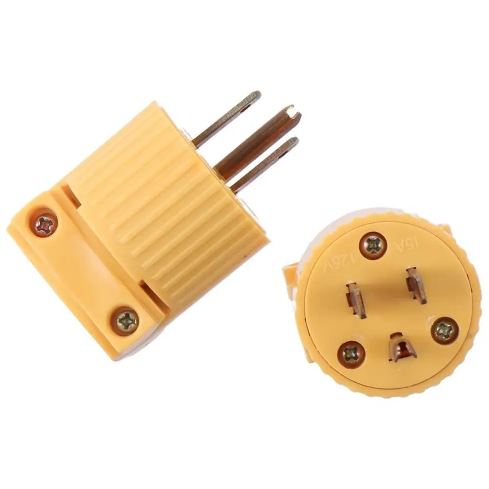 3pcs Copper Straight Blade Electrical Plug Abs Plastic Silver 2-pole 3-wire NEMA 5-15P Plug 125V 15A 3-Prong Replacement Plug
3pcs Copper Straight Blade Electrical Plug Abs Plastic Silver 2-pole 3-wire NEMA 5-15P Plug 125V 15A 3-Prong Replacement Plug