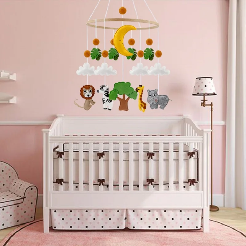 Newborn Ring Jungle Wildlife Baby Mobile Woodland Lion Animal Hanging Toy Baby Shower Gift Nursery Decoration Accessories
Newborn Ring Jungle Wildlife Baby Mobile Woodland Lion Animal Hanging Toy Baby Shower Gift Nursery Decoration Accessories