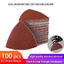 Magixun 100pcs Triangular Sandpaper Hook & Loop Triangle Sanding Sheets Fit 3-1/8 Inch Oscillating Multi Tool Sanding Pad
Magixun 100pcs Triangular Sandpaper Hook & Loop Triangle Sanding Sheets Fit 3-1/8 Inch Oscillating Multi Tool Sanding Pad