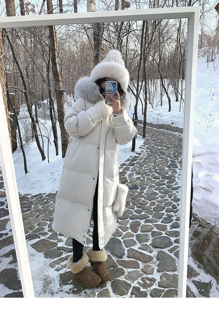 Женский пуховик средней длины, белый теплый пуховик в Корейском стиле, новинка 2023
Женский пуховик средней длины, белый теплый пуховик в Корейском стиле, новинка 2023