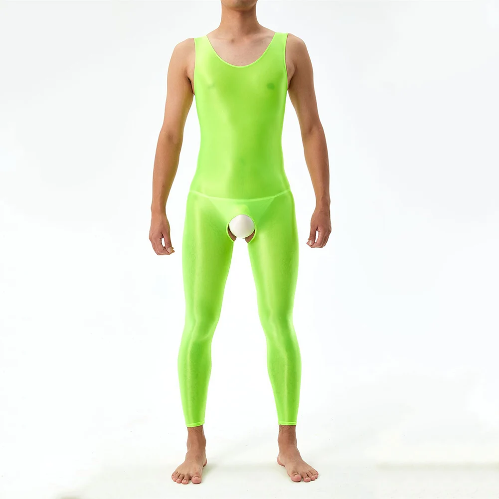 Mens Glossy Bodystocking Sleeveless Full Body Jumpsuits Shiny Tight Fitting Bodysuit See Through Lingerie Transparent Underwear
Mens Glossy Bodystocking Sleeveless Full Body Jumpsuits Shiny Tight Fitting Bodysuit See Through Lingerie Transparent Underwear