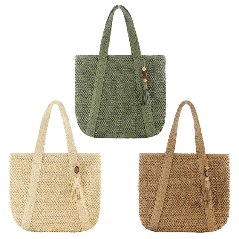 2023 New Handbag Straw Weave Shoulder Bag Large Capacity Fashion Trendy Tote Bag Solid Color Beach Bags for Women Girl 
2023 New Handbag Straw Weave Shoulder Bag Large Capacity Fashion Trendy Tote Bag Solid Color Beach Bags for Women Girl