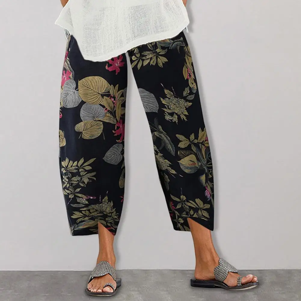 Women Retro Pants Wide Leg Elastic Waist Casual Pants Retro Flower Print Loose Trousers Vacation Work Daily Wear
Women Retro Pants Wide Leg Elastic Waist Casual Pants Retro Flower Print Loose Trousers Vacation Work Daily Wear