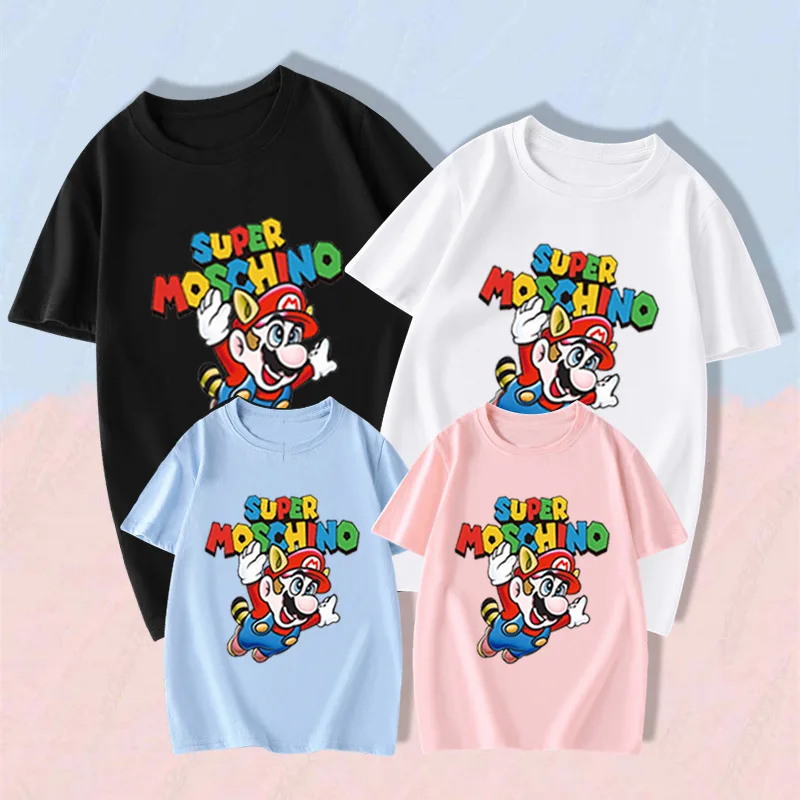 

Dad Mom And Me Family Matching clothes Simple Cartoon Anime look T shirts Daddy Mommy and Me Father Son Mother Daughter Outfits