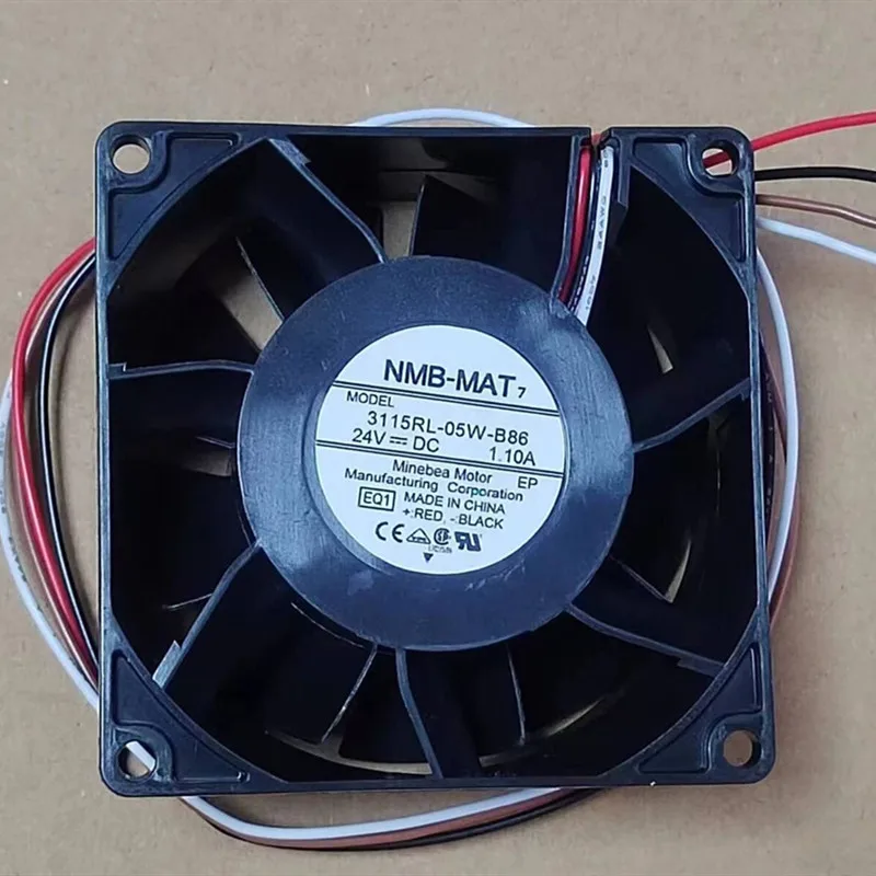 

1PC 3115RL-05W-B86 24V 1.10A 8CM 4-wire inverter cooling fan