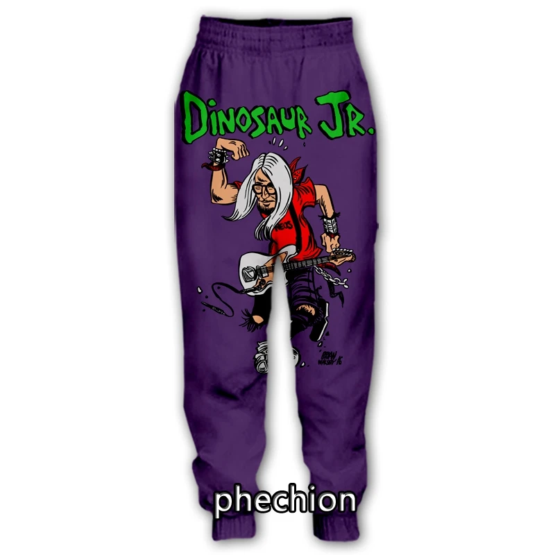 

phechion New Men/Women Dinosaur Jr. Band 3D Printed Casual Pants Fashion Streetwear Men Loose Sporting Long Trousers F78