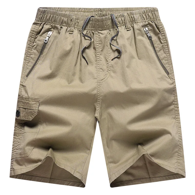 

Men's Cargo Work Shorts Quick Dry Half Length Capri Pants Casual Cotton Trousers Summer Board Beach Shorts