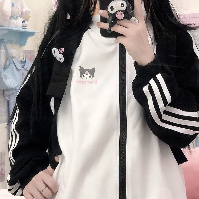 Cute MINISO Hello Kitty Y2K Girl Cartoon Zipper Jacket Kuromi Casual Baseball Uniform Spring Autumn Sweet Tops Christmas Gift
Cute MINISO Hello Kitty Y2K Girl Cartoon Zipper Jacket Kuromi Casual Baseball Uniform Spring Autumn Sweet Tops Christmas Gift