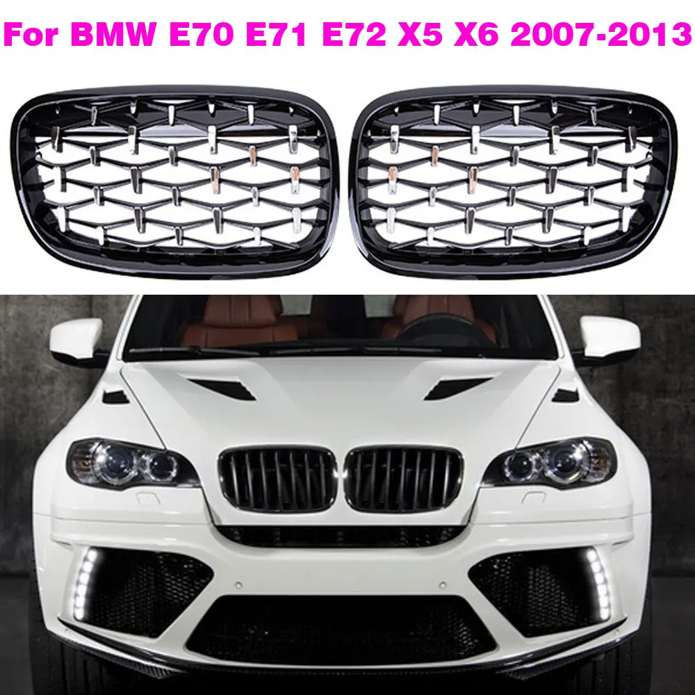 Front Kidney Diamond Chrome Grille For BMW X5 X6 E70 E71 2007-2013 Dashboard Indide Grill Cover xDrive 35d 30i 50i Accessories
Front Kidney Diamond Chrome Grille For BMW X5 X6 E70 E71 2007-2013 Dashboard Indide Grill Cover xDrive 35d 30i 50i Accessories