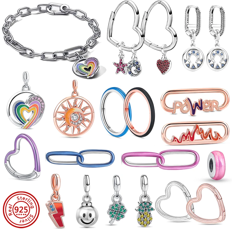 2024 Me Collection Original Charms Connector Love Earrings 925 Sterling Silver Fit Pandora Bracelets Women Jewelry DIY Making
2024 Me Collection Original Charms Connector Love Earrings 925 Sterling Silver Fit Pandora Bracelets Women Jewelry DIY Making