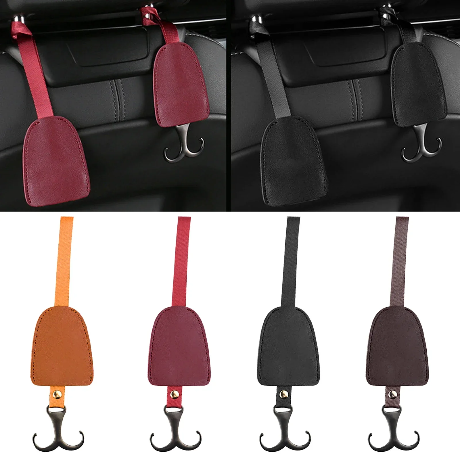 

Portable Multifunction Car Seat Headrest Hook Multi-Function For Seat Back Hanger Bag Hook Hidden With Car Hook