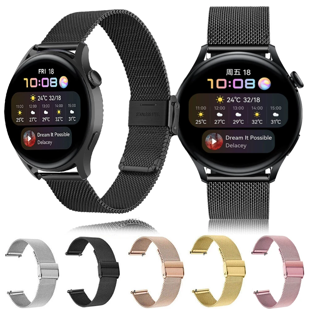 22mm 20mm Milanese strap for Samsung Galaxy Watch 3/Huawei Watch GT2/Amazfit GTR Metal butterfly buckle strap for Galaxy Watch 4
22mm 20mm Milanese strap for Samsung Galaxy Watch 3/Huawei Watch GT2/Amazfit GTR Metal butterfly buckle strap for Galaxy Watch 4