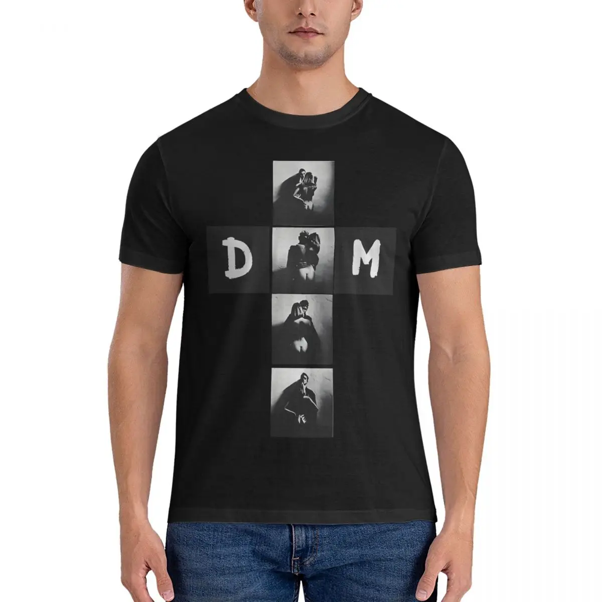 

Мужские футболки с музыкантом 2023, Забавные футболки из 100% хлопка, футболки Depeche Modee с коротким рукавом и круглым вырезом, идея для подарка
