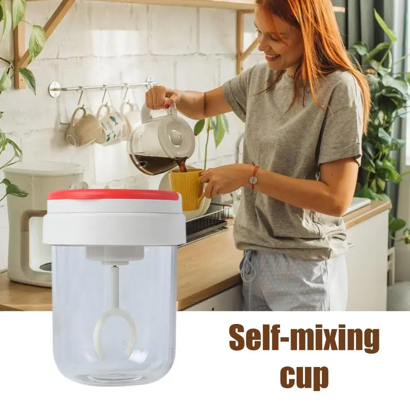 

200ml Self Stirring Mug Automatic Stirring Coffee Mug Portable Rotating Mixer Cup with Handle for Stirring Coffee Milk Protein