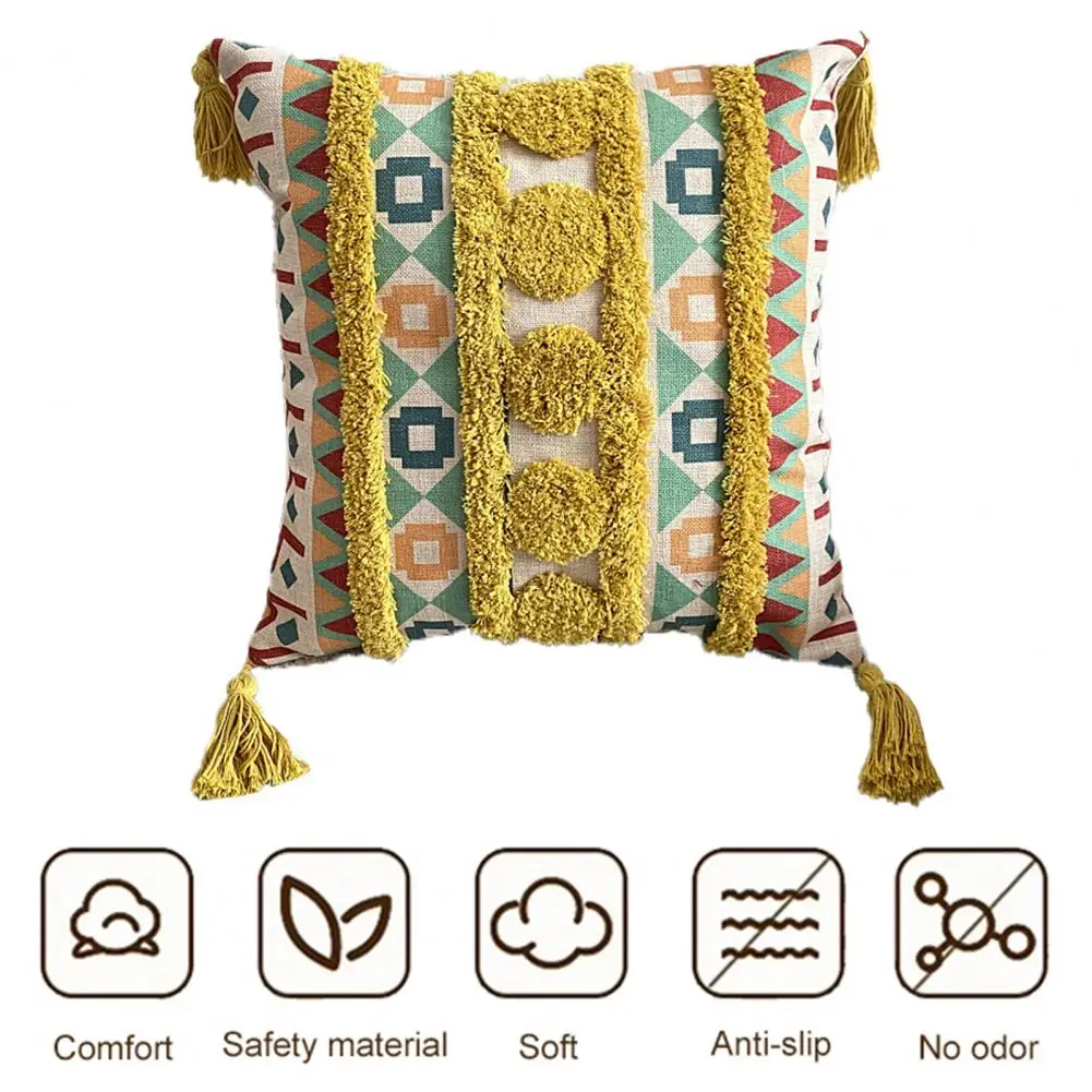 Bohemian Pillowcase Ethnic Style Pillow Cover Bohemian Ethnic Style Geometric Throw Pillow Case with Tassels Chic Cotton Sofa
Bohemian Pillowcase Ethnic Style Pillow Cover Bohemian Ethnic Style Geometric Throw Pillow Case with Tassels Chic Cotton Sofa
