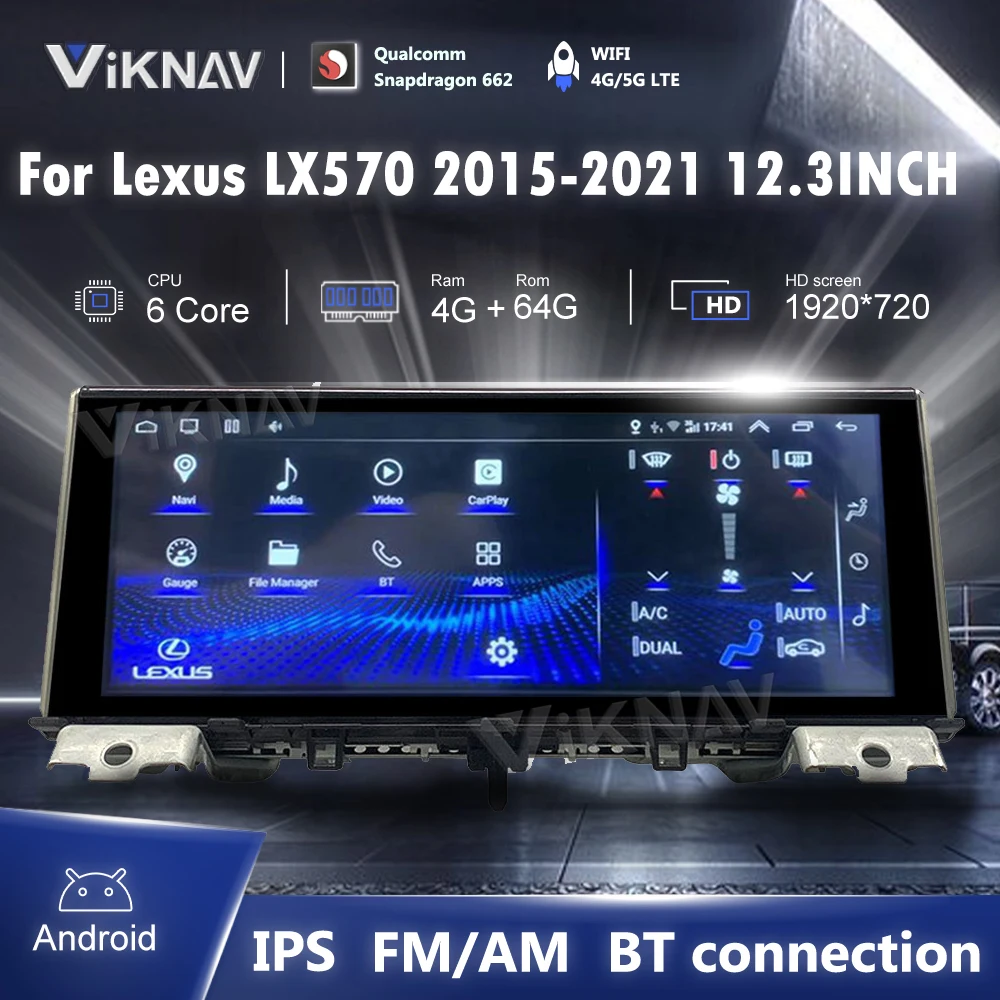 12.3 inch Android Car Radio GPS For Lexus LX570 2015 2016 2017-2021 Navigation Multimedia System WIFI Head Unit Stereo Reciever
12.3 inch Android Car Radio GPS For Lexus LX570 2015 2016 2017-2021 Navigation Multimedia System WIFI Head Unit Stereo Reciever