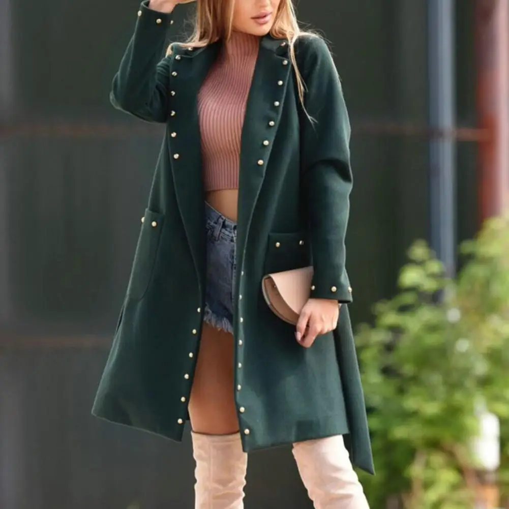 Trendy Ladies Coat Lace Up Waist Belt Woolen Ladies Overcoat Fall Winter Adults Women Coat
Trendy Ladies Coat Lace Up Waist Belt Woolen Ladies Overcoat Fall Winter Adults Women Coat