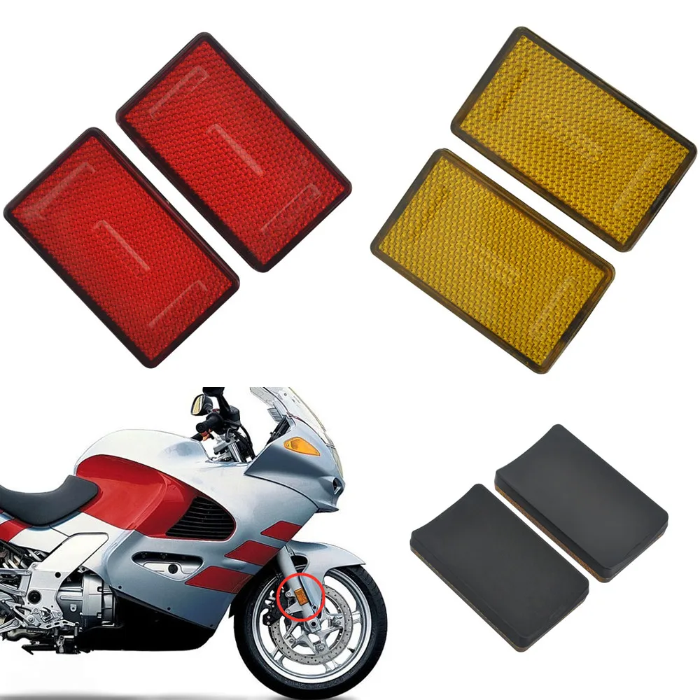 

1 Pair Motorcycle Front Fork Leg Reflectors For BMW K1200RS K1200GT R1200RT R1200GS R1200R K 1200 Brand New