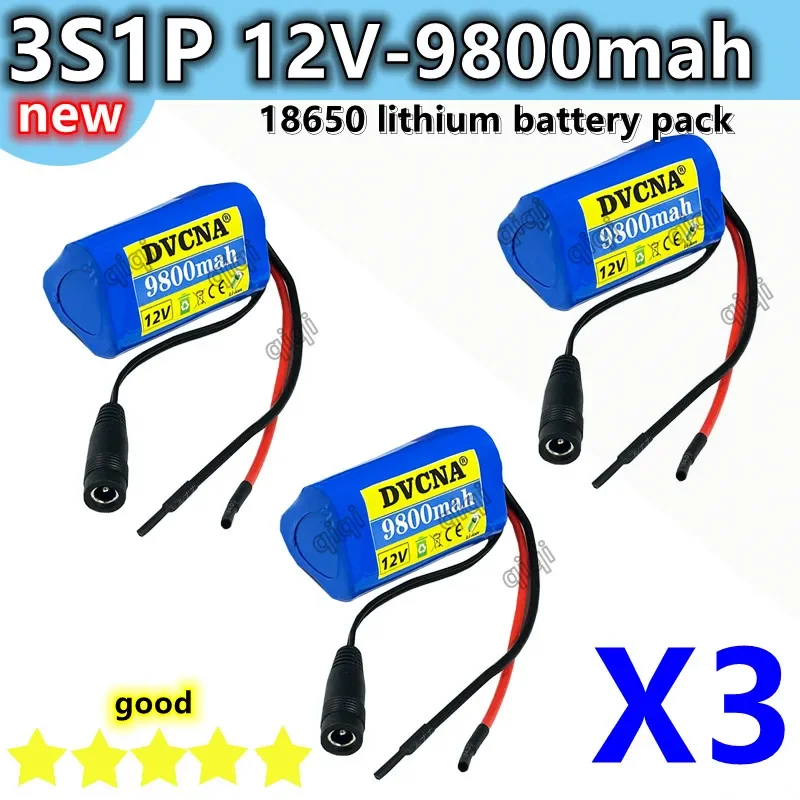 Bestselling 3S1p 12V 18650 Lithium-ion 9800mah Rechargeable Battery with Bms Lithium Battery Protection Board Customized Plug
Bestselling 3S1p 12V 18650 Lithium-ion 9800mah Rechargeable Battery with Bms Lithium Battery Protection Board Customized Plug