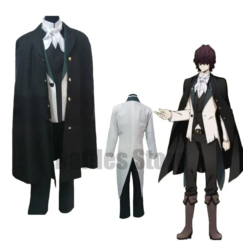 Anime Bungo Stray Dogs Edgar Allan Poe Cosplay Costume Suits Halloween Party Outfit Black Coat Unisex Tuxedo Carnival RolePLay
Anime Bungo Stray Dogs Edgar Allan Poe Cosplay Costume Suits Halloween Party Outfit Black Coat Unisex Tuxedo Carnival RolePLay