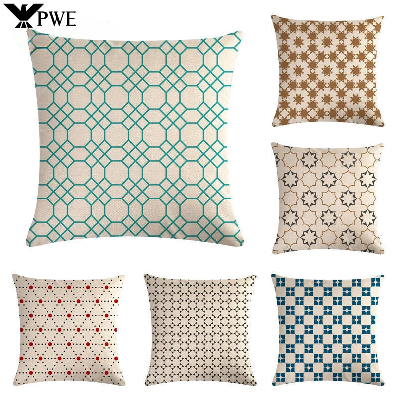 New Style Geometric Linen Pillowcase Decoration Cushion Sofa Printed Pillow Chair Car Cushion Home Decoration 
New Style Geometric Linen Pillowcase Decoration Cushion Sofa Printed Pillow Chair Car Cushion Home Decoration