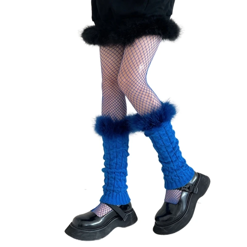 Casual Stretchy Leg Warmers Women Harajuku Cable Knitted Stretchy Foot Cover Furry Plush Trim Boot Cuffs Long Calf Socks M6CD
Casual Stretchy Leg Warmers Women Harajuku Cable Knitted Stretchy Foot Cover Furry Plush Trim Boot Cuffs Long Calf Socks M6CD