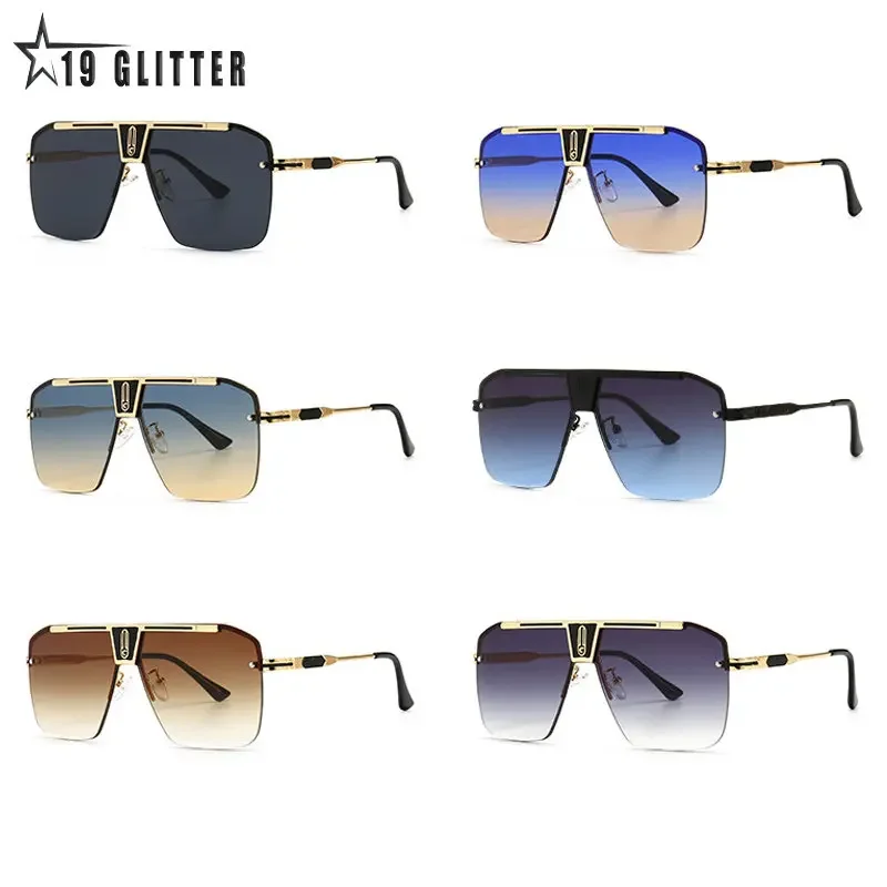Gradient Square Sunglasses Men Women Trendy Vintage Brand Design Oversized Rimless Sun Glasses For Female Eyewear UV400
Gradient Square Sunglasses Men Women Trendy Vintage Brand Design Oversized Rimless Sun Glasses For Female Eyewear UV400