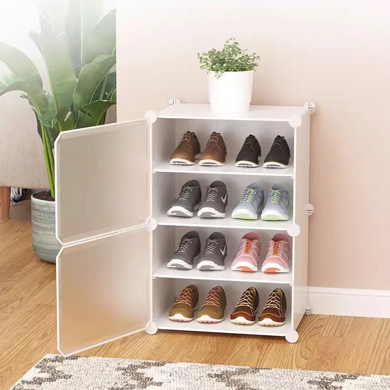 

Ultra Thin Mobile Shoe Rack Space Saving Display Cabinet Organizer Shoe Rack Dorm Box Storage Meubles Chaussures Home Furniture