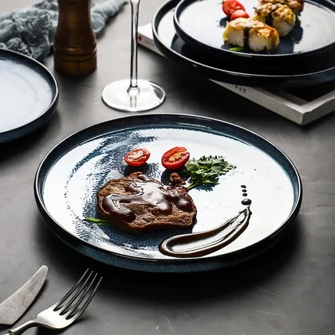 Blue Starry nordic Ceramic Plate serving round tray decorative salad sushi dessert plate porcelain tableware dinner sets
Blue Starry nordic Ceramic Plate serving round tray decorative salad sushi dessert plate porcelain tableware dinner sets