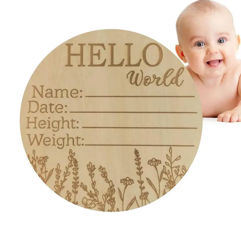 Engraved Birth Stats Sign Newborn Announcement Welcome Baby Card DIY Wooden Card Birth Gift Baby Stage Card
Engraved Birth Stats Sign Newborn Announcement Welcome Baby Card DIY Wooden Card Birth Gift Baby Stage Card