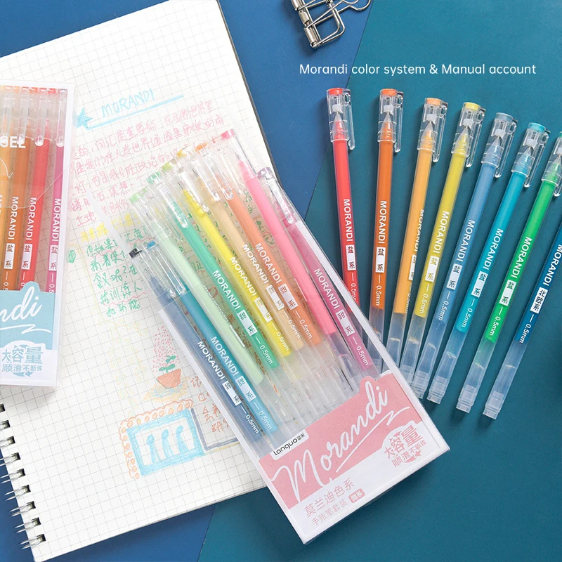 9pcs Morandi Gel Pen Set Multi Color Retro Marker Liner 0.5MM Ballpoint ручки For Journal HandBook Art Supplies KawaiiStationery
9pcs Morandi Gel Pen Set Multi Color Retro Marker Liner 0.5MM Ballpoint ручки For Journal HandBook Art Supplies KawaiiStationery