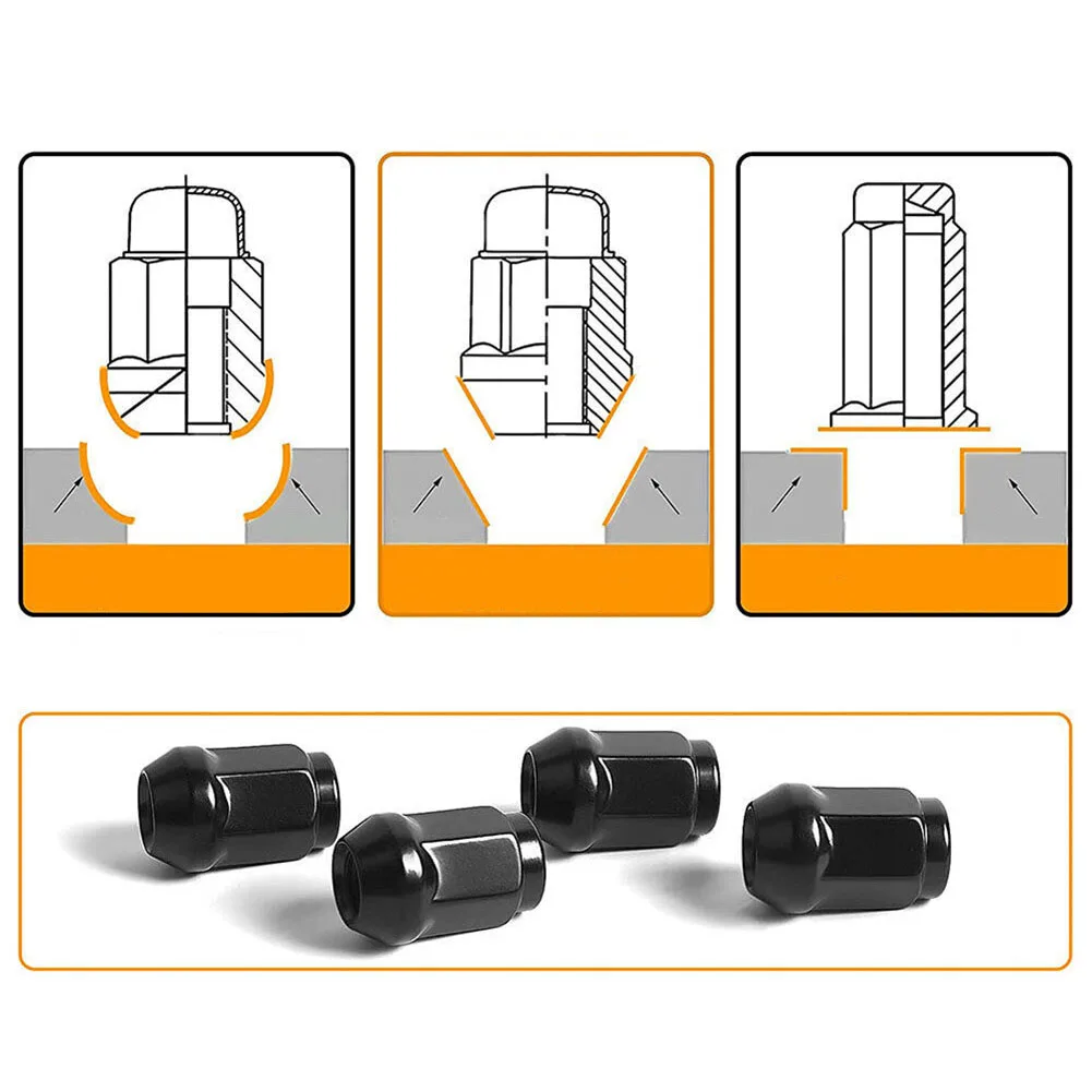 For Vehicles With Wheel Studs Requiring A 1/2"-20 Thread Wheel Nuts 12x1.5 Black Wheel Nuts 24pcs 3/4" Hex Black
For Vehicles With Wheel Studs Requiring A 1/2"-20 Thread Wheel Nuts 12x1.5 Black Wheel Nuts 24pcs 3/4" Hex Black