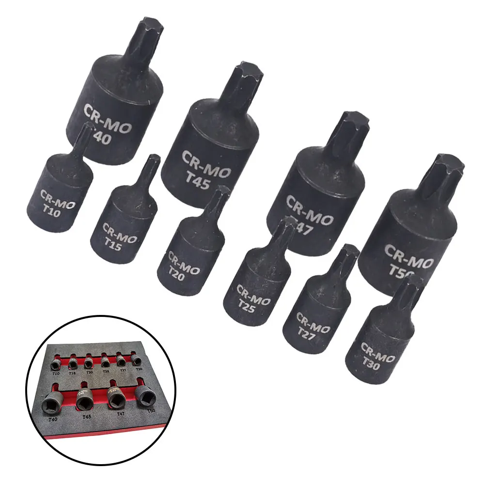 Black For Factory Torx Bit Socket Hex Screwdriver Bit T10-T50 Torx Bit Socket 1/4 3/8 Inch Chrome Vanadium Steel
Black For Factory Torx Bit Socket Hex Screwdriver Bit T10-T50 Torx Bit Socket 1/4 3/8 Inch Chrome Vanadium Steel