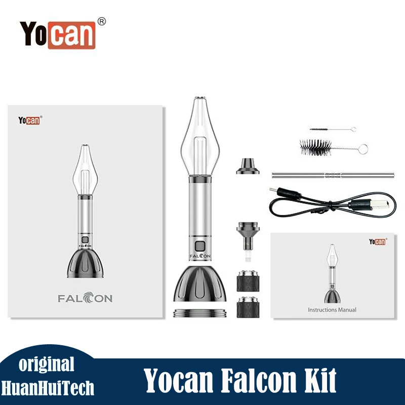 Original Yocan Falcon Kit 1000mAh Third Voltage Levels Long Lasting Fast Charging Vape With QTC & Pancake Coil
Original Yocan Falcon Kit 1000mAh Third Voltage Levels Long Lasting Fast Charging Vape With QTC & Pancake Coil