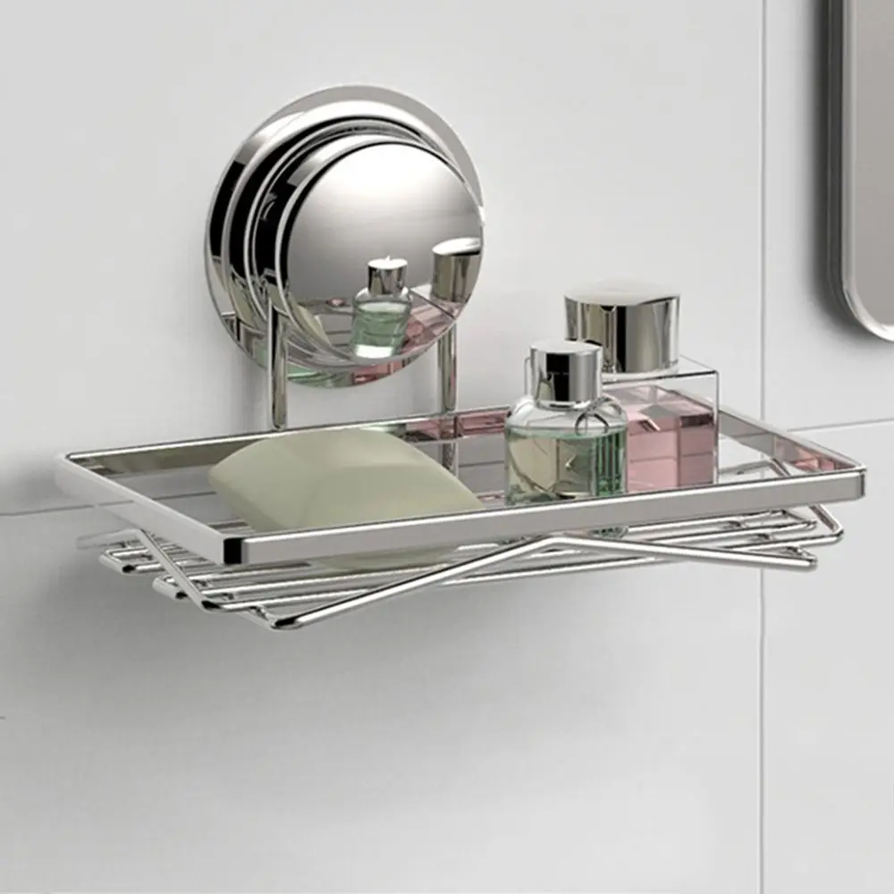 Wall Mounted Bathroom Storage Shelf Stainless Steel with Suction Cup Sucking Wall Basket Rack Silver Easy To Install
Wall Mounted Bathroom Storage Shelf Stainless Steel with Suction Cup Sucking Wall Basket Rack Silver Easy To Install