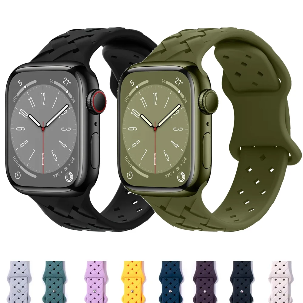 Silicone Strap For Apple Watch Band 44mm 45mm 49mm 40mm 38mm Watchband Apple Watch Bracelet iwatch Series 3 4 5 6 7 8 SE Ultra
Silicone Strap For Apple Watch Band 44mm 45mm 49mm 40mm 38mm Watchband Apple Watch Bracelet iwatch Series 3 4 5 6 7 8 SE Ultra