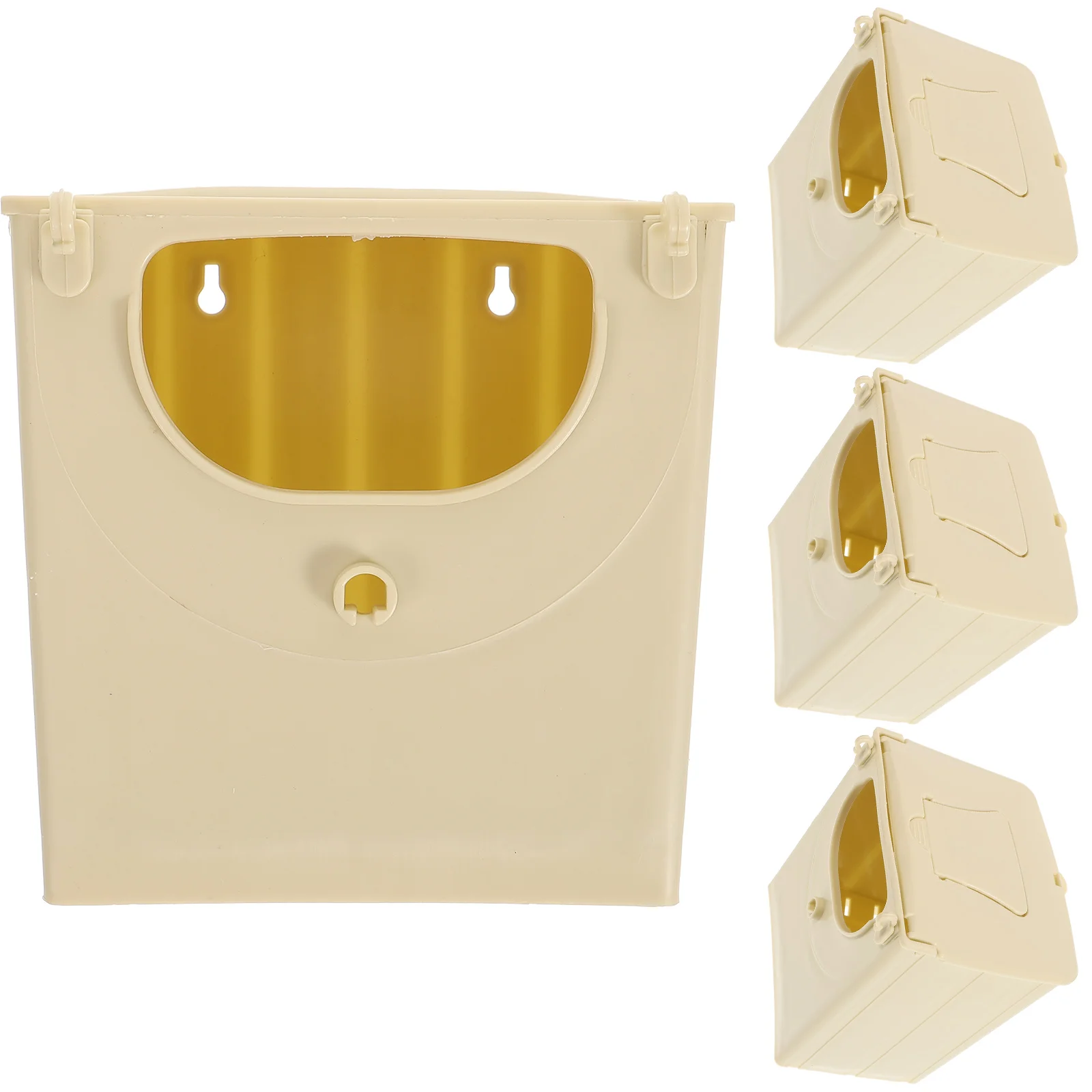 4Pcs Bird Breeding Box Plastic Bird Nesting Box Hanging Bird Box Bird Hatching House
4Pcs Bird Breeding Box Plastic Bird Nesting Box Hanging Bird Box Bird Hatching House