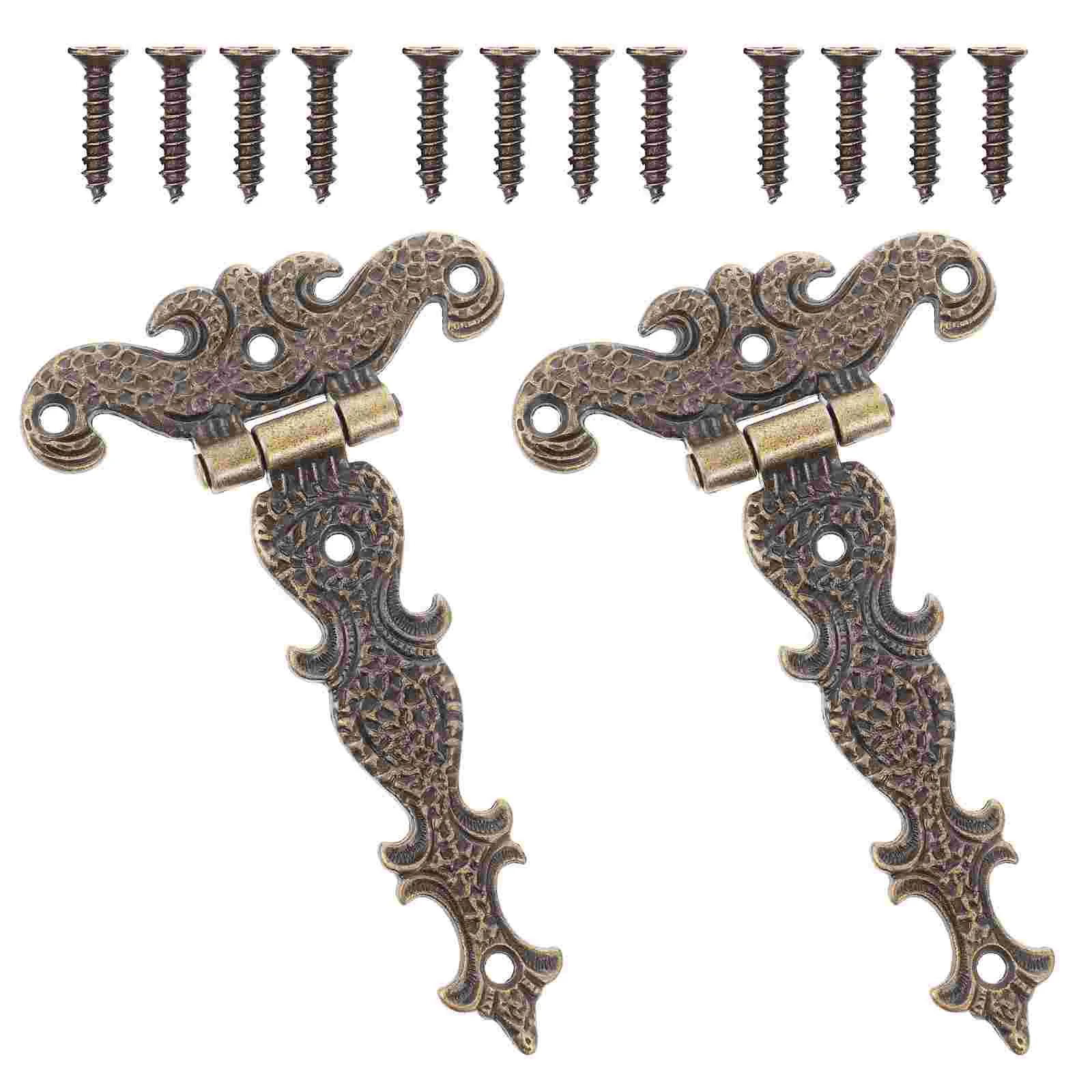 2pcs Vintage Alloy Hinge Decorative Hinges for Repairing Wooden Box (Bronze)
2pcs Vintage Alloy Hinge Decorative Hinges for Repairing Wooden Box (Bronze)
