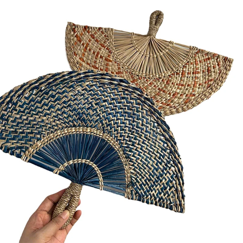 Artisan Straw Fan - Handcrafted Summer Cooling Decor 12 Se2ad1c24c04d421c8c99e0bc182fc964T