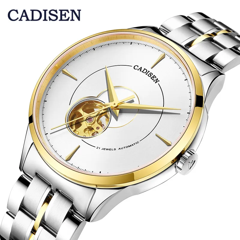 CADISEN Watch for Men MIYOTA 82S0 Movement Automatic Watches Men Mechanical Wristwatches Stainless Steel Sapphire Hollow Watch
CADISEN Watch for Men MIYOTA 82S0 Movement Automatic Watches Men Mechanical Wristwatches Stainless Steel Sapphire Hollow Watch