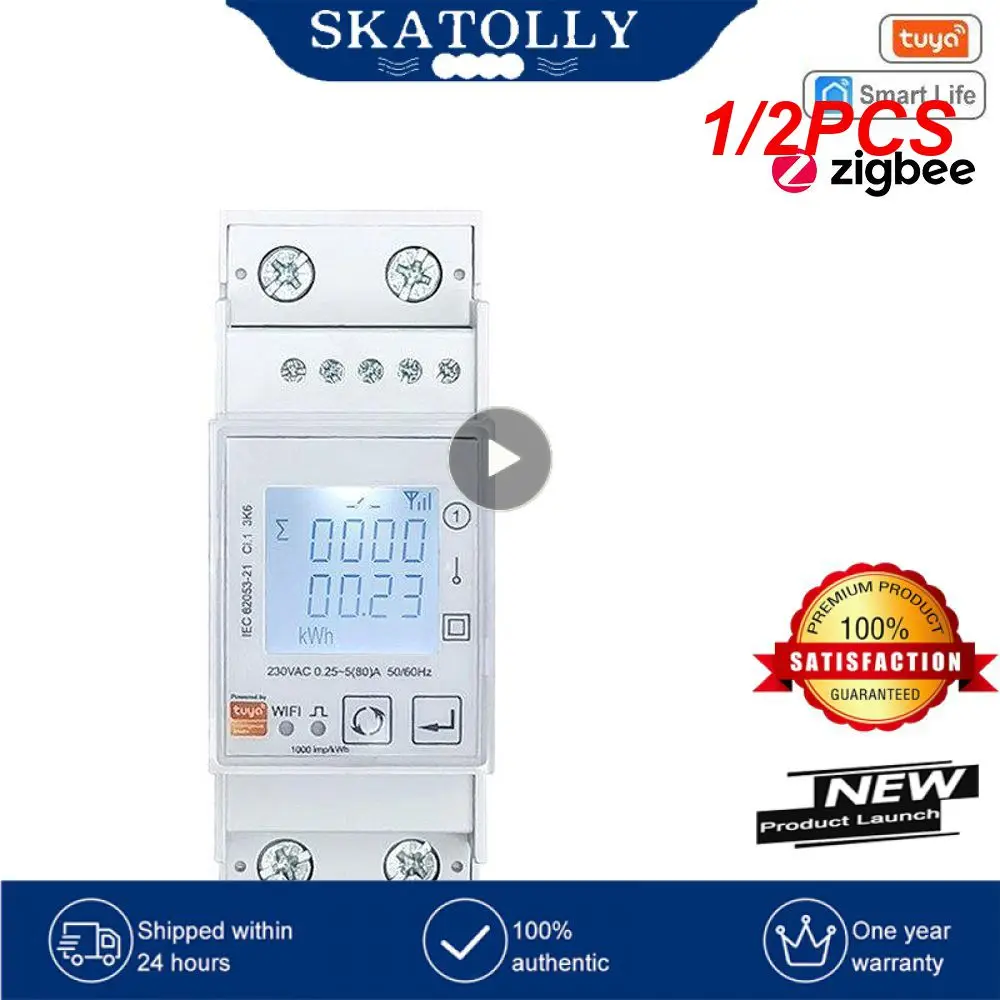 1/2PCS Tuya WiFi Bidirectional Energy Meter Single Phase 80A kWh Power Monitor Wattmeter Voltmeter Ampermeter 110 240VAC Remote
1/2PCS Tuya WiFi Bidirectional Energy Meter Single Phase 80A kWh Power Monitor Wattmeter Voltmeter Ampermeter 110 240VAC Remote