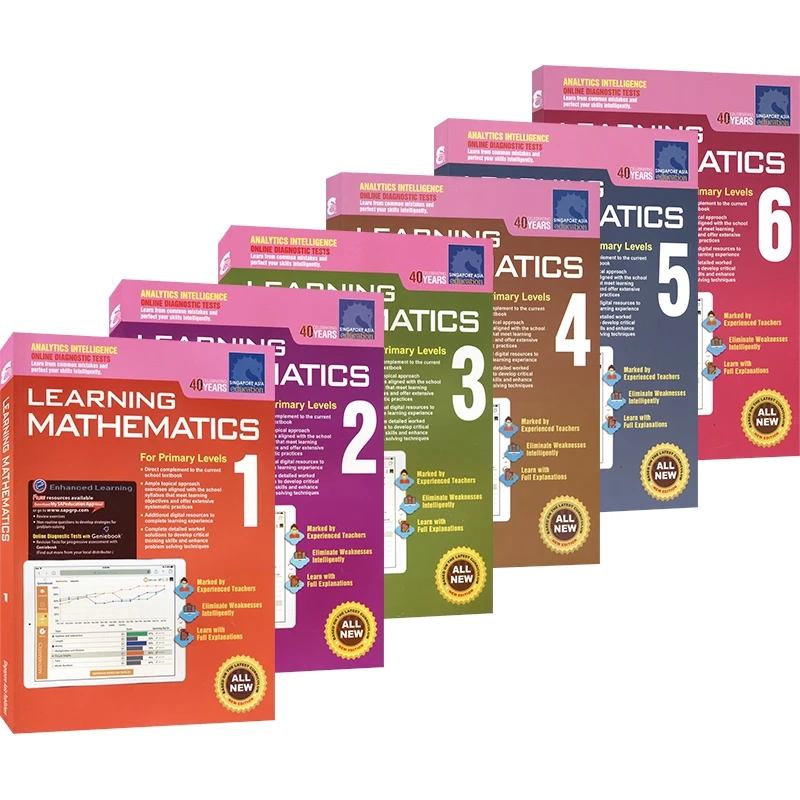 2022 New Sap Learning Mathematics Book Grade 1-6 Children Learn Math Books Textbook Singapore Primary School Mathematics English
2022 New Sap Learning Mathematics Book Grade 1-6 Children Learn Math Books Textbook Singapore Primary School Mathematics English