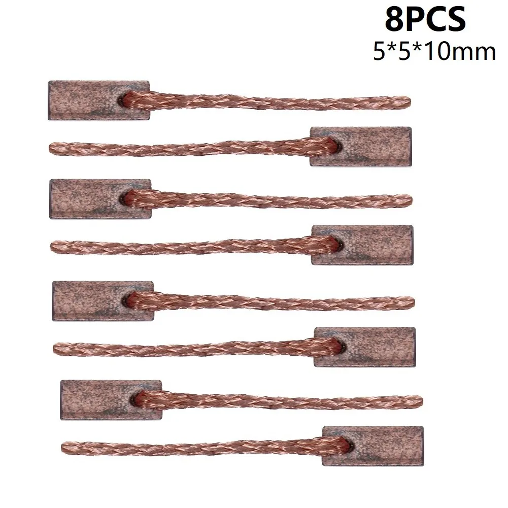 8pcs Motor Carbon Brushes 5x5x10mm Graphite Brush Cutting Polishing Machine Accessories Electric Hammer Tool Replacement Parts
8pcs Motor Carbon Brushes 5x5x10mm Graphite Brush Cutting Polishing Machine Accessories Electric Hammer Tool Replacement Parts