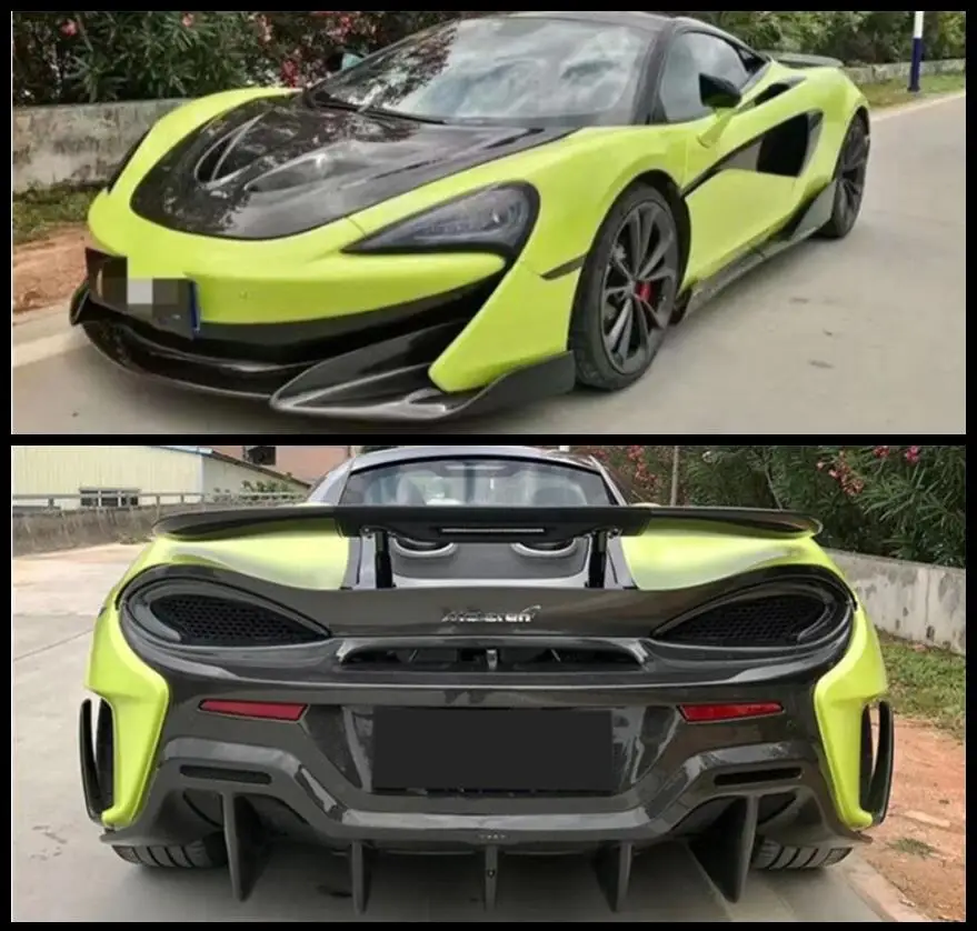 CARBON FIBER REAR TRUNK SPOILER FRONT LIP & REAR BUMPER DIFFUSER For McLaren 540 570s 570 GT 2015-2020 Upgrade 600LT
CARBON FIBER REAR TRUNK SPOILER FRONT LIP & REAR BUMPER DIFFUSER For McLaren 540 570s 570 GT 2015-2020 Upgrade 600LT