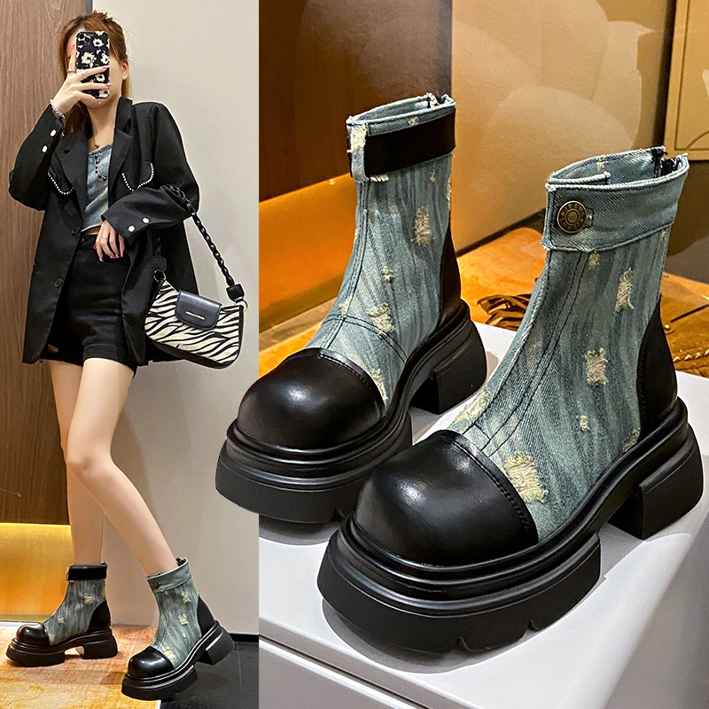 Women's Ankle Boots Fashion Novelty Cowboy Knight Boot Punk Gothic Classic Wedges Heel Height Trendy Increasing Platform Shoes
Women's Ankle Boots Fashion Novelty Cowboy Knight Boot Punk Gothic Classic Wedges Heel Height Trendy Increasing Platform Shoes