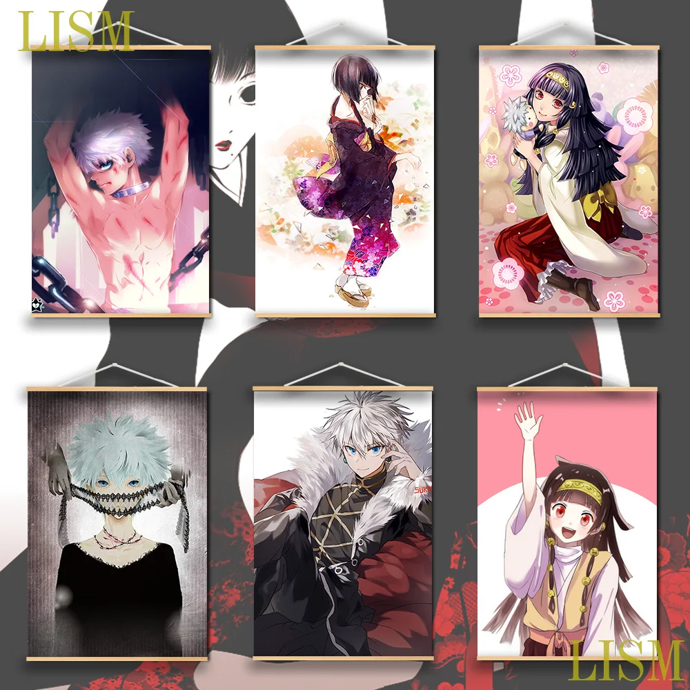 HUNTER x HUNTER Zoldyck Family Killua Alluka Anime manga wall Poster solid wood hanging scroll with canvas painting
HUNTER x HUNTER Zoldyck Family Killua Alluka Anime manga wall Poster solid wood hanging scroll with canvas painting