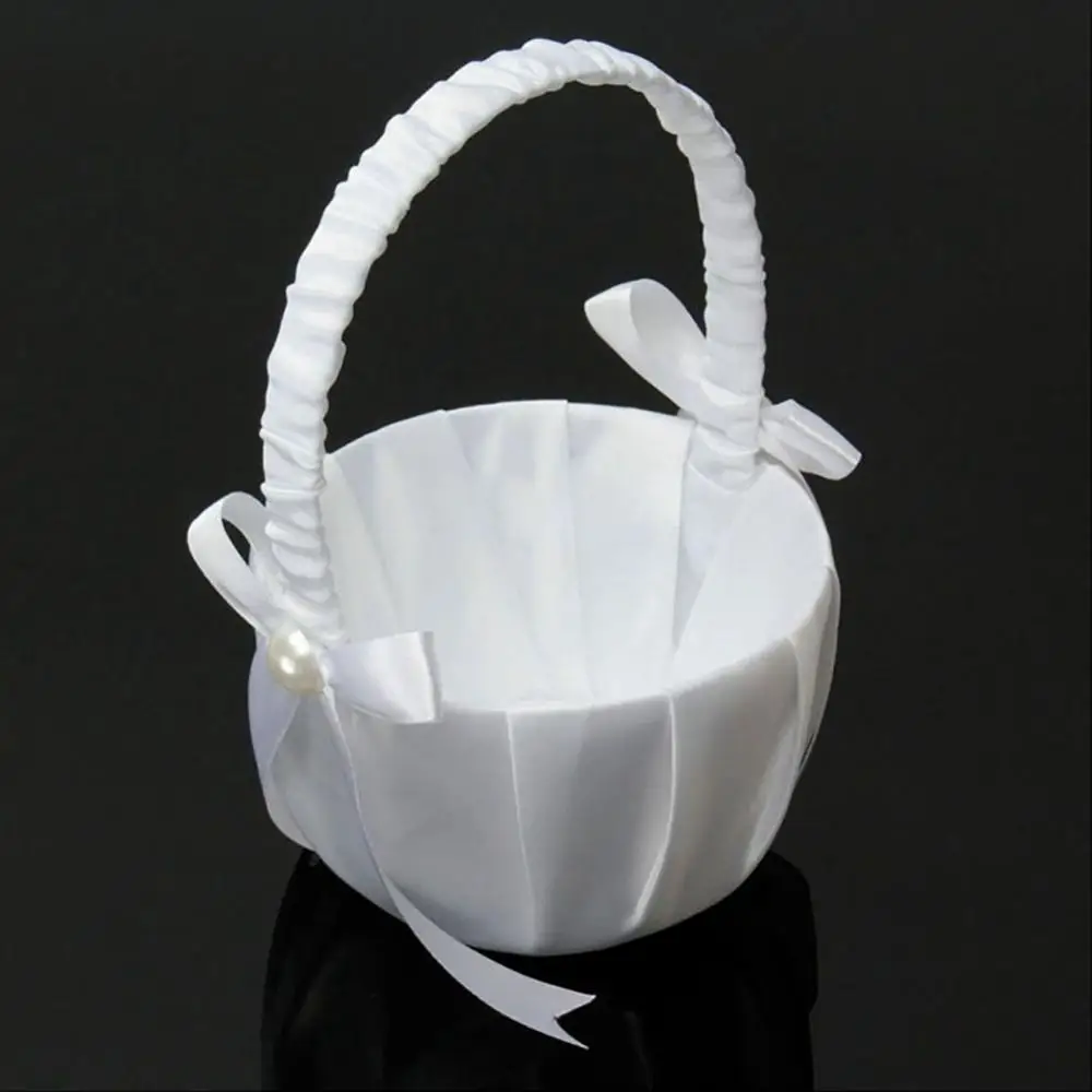 Wedding Flower Basket Flower Girl Basket Lace Pearl Romantic White Rhinestone Decoration to Wedding Ceremony Party Basket
Wedding Flower Basket Flower Girl Basket Lace Pearl Romantic White Rhinestone Decoration to Wedding Ceremony Party Basket