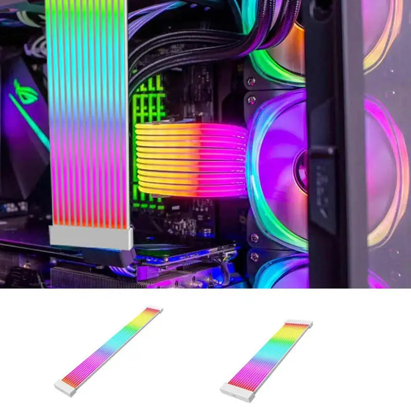 Удлинительный кабель для блока питания, 24 Pin RGB кабель с блоком питания, ATX RGB комплект удлинителей для всех основных производителей
Удлинительный кабель для блока питания, 24 Pin RGB кабель с блоком питания, ATX RGB комплект удлинителей для всех основных производителей